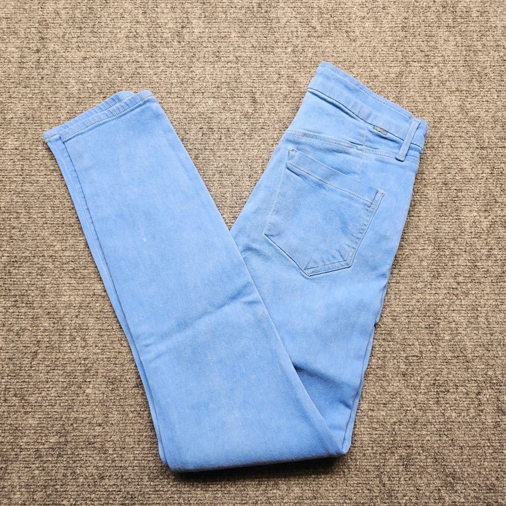 Goldsign Womens Skinny Jeans Light Blue High Rise W3191D-818 Size 28 Made in USA